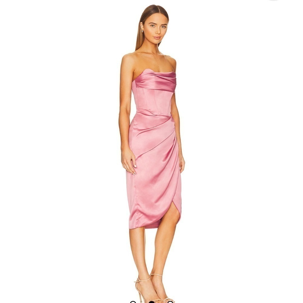 Bardot Jamila Corset Dress in Dusty Rose - Picture 2 of 11